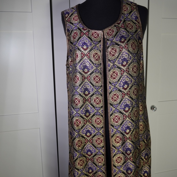 Vintage Zibaut Embroidered Full Length Vest - Picture 2 of 3